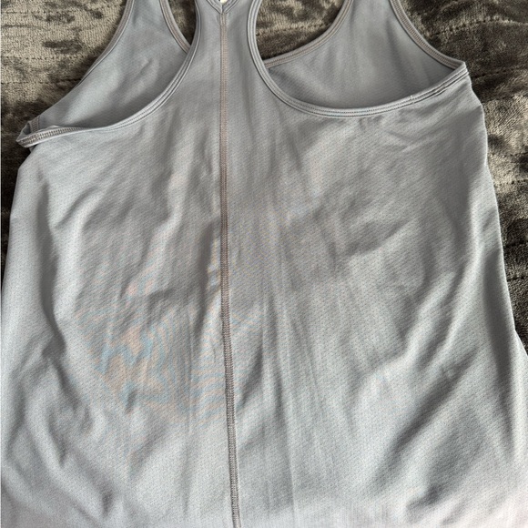 Under Armour Women's Gray Racerback Tank Top - Picture 3 of 3